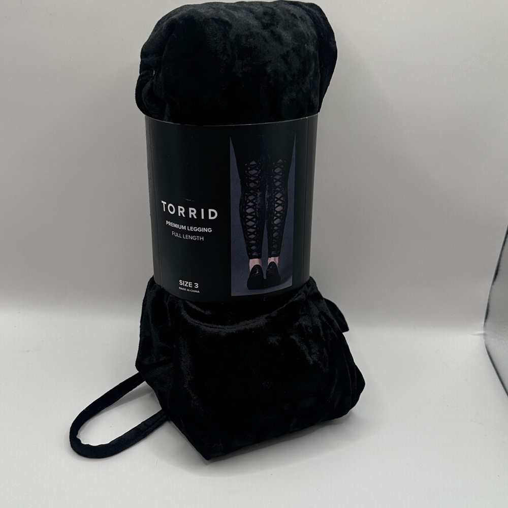 Torrid Velvet Black Leggings